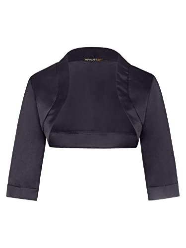 ApartFashion Damen Satin-Bolero Pullover, Navy, Normal von ApartFashion