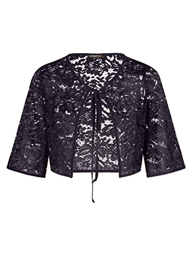 ApartFashion Damen Spitzenbolero Pullover, Navy, Normal von ApartFashion