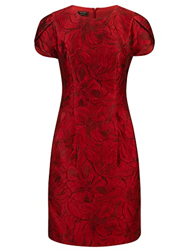 ApartFashion Women's Jacquard Kleid, Bordeaux-schwarz, 36 von ApartFashion