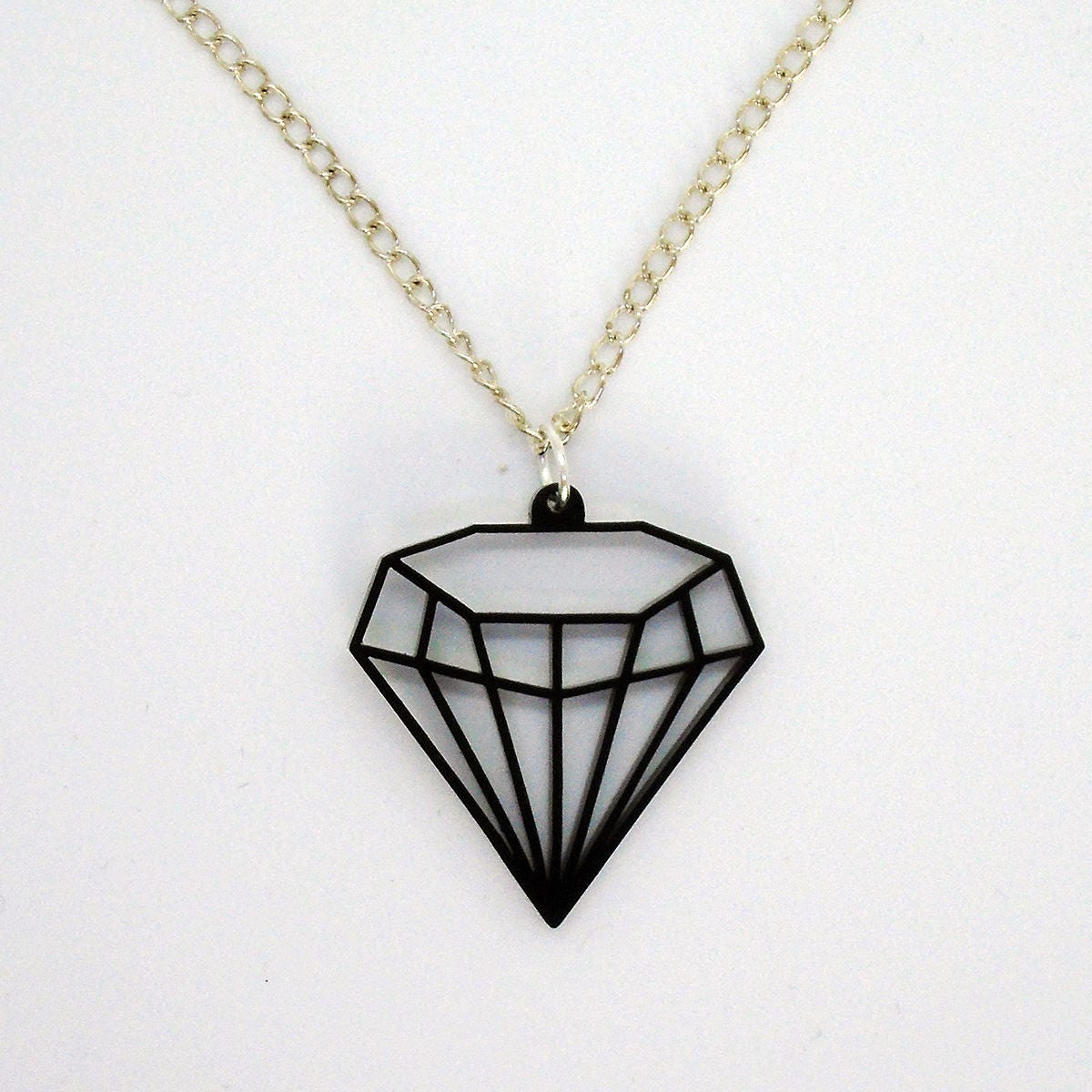 Acryl-Schwarz Diamant-Halskette Acryl-Schwarz Diamant-Halskette von Apartment47