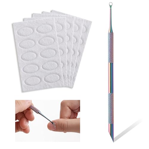 Nagelhautschieber, Dual Ended Nail Cuticle Remover with 5 Nail Sand Polishing Tablets Nail Care Polish Remover Cuticle Trimmer Manicure Kit for Pediicure Nail Art Nagelhautschieber, Dual Ended Nail Cuticle Remover with 5 Nail Sand Polishing Tablets Nail Care Polish Remover Cuticle Trimmer Manicure Kit for Pediicure Nail Art von Apausvcm