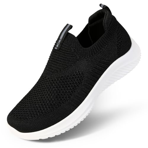 Apawwa Kinder Schuhe FüR Jungen Und Mädchen Turnschuhe Sportschuhe Slip On Kinderschuhe FüR Unisex-Kinder Z2401 Color Black Size 34 von Apawwa