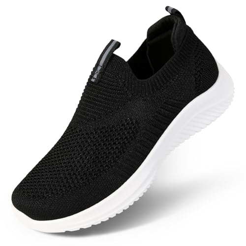 Apawwa Kinder Schuhe FüR Jungen Und Mädchen Turnschuhe Sportschuhe Slip On Kinderschuhe FüR Unisex-Kinder Z2401 Color Black Size 35 von Apawwa