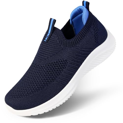 Apawwa Kinder Schuhe FüR Jungen Und Mädchen Turnschuhe Sportschuhe Slip On Kinderschuhe FüR Unisex-Kinder Z2401 Color Navy Size 36 von Apawwa