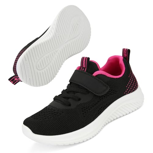 Apawwa Unisex Kinder Schuhe - Jungen Mädchen Sneakers, Kinderschuhe für Jungen und Mädchen, Kinder Sportschuhe Z396 Color Fuchsia Size 26 von Apawwa