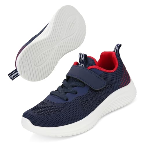 Apawwa Unisex Kinder Schuhe - Jungen Mädchen Sneakers, Kinderschuhe für Jungen und Mädchen, Kinder Sportschuhe Z396 Color Navy Size 26 von Apawwa