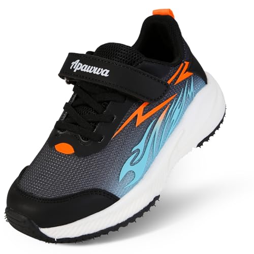 Apawwa Unisex Kinder Schuhe Jungen Mädchen Sneakers Kinderschuhe Laufschuhe für Jungs Mädels Jungen Sportschuhe und Mädchen Sportschuhe G1855 Color Orange Size 26 von Apawwa