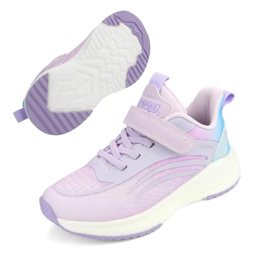 Apawwa Unisex Kinder Schuhe - Jungen & Mädchen Sneakers, Kinderschuhe Laufschuhe für Jungs & Mädels, Jungen-Sportschuhe und Mädchen-Sportschuhe G670 Color Purple Size 27 von Apawwa