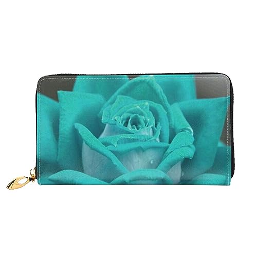 Apbdffjnf Damen-Geldbörse mit Hunde-Aufdruck, Leder, lang, Reise-Geldbörse, Kreditkartenhalter, Reißverschluss, Handtasche, Pretty Rose, Einheitsgröße von Apbdffjnf