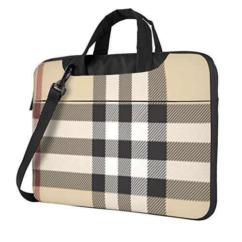 Apbdffjnf Laptoptasche für Damen und Herren, Laptoptasche, Aktentasche, Schultertasche mit Gurt, 33 cm, 35,6 cm, 39,6 cm, Grau, Schwarz , 15.6 inch von Apbdffjnf