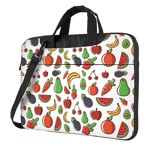 Apbdffjnf Laptoptasche für Damen und Herren, Laptoptasche, Aktentasche, Schultertasche mit Gurt, 33 cm, 35,6 cm, 39,6 cm, Schwarz , 14 inch von Apbdffjnf