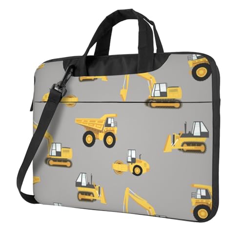 Apbdffjnf Laptoptasche für Damen und Herren, Laptoptasche, Aktentasche, Schultertasche mit Gurt, 33 cm, 35,6 cm, 39,6 cm, Schwarz , 15.6 inch von Apbdffjnf