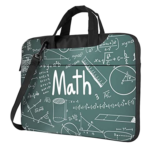 Apbdffjnf Laptoptasche mit Mathematikunterricht für Damen und Herren, Laptoptasche, Aktentasche, Schultertasche mit Gurt, 33 cm, 35,6 cm, 39,6 cm, Schwarz , 15.6 inch von Apbdffjnf