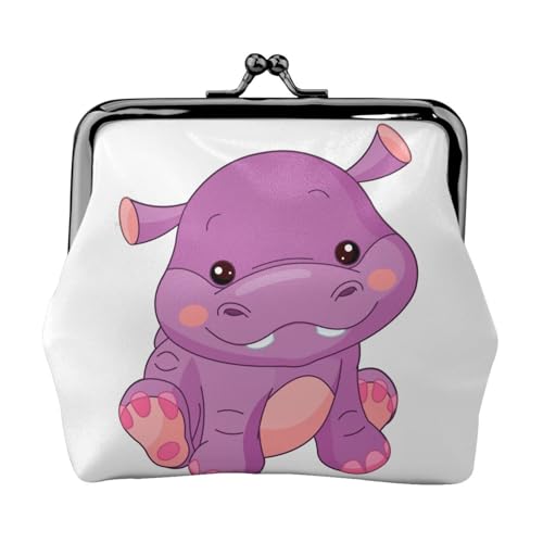 Cry Rabbit Damen Mini Münzbörse Leder Geldbörse Tasche für den täglichen Gebrauch und Geschenke, Cartoon-Violett, Einheitsgröße, Münztasche von Apbdffjnf