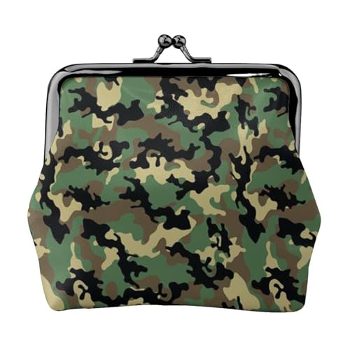 Cry Rabbit Damen Mini Münzbörse Leder Geldbörse Tasche für den täglichen Gebrauch und Geschenke, camouflage, Einheitsgröße, Münztasche von Apbdffjnf