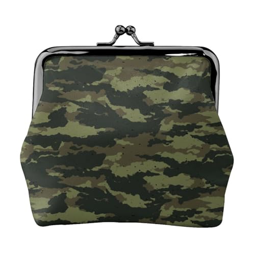 Cry Rabbit Damen Mini Münzbörse Leder Geldbörse Tasche für den täglichen Gebrauch und Geschenke, camouflage, Einheitsgröße, Münztasche von Apbdffjnf