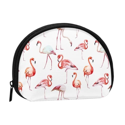 Hahn-Mini-Geldbörse für Damen, mit Reißverschluss, für den täglichen Gebrauch und als Geschenk, Flamingo, Einheitsgröße, Münztasche von Apbdffjnf