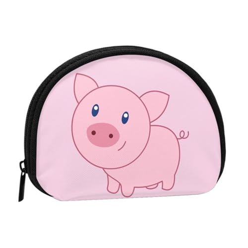 Hahn-Mini-Geldbörse für Damen, mit Reißverschluss, für den täglichen Gebrauch und als Geschenk, Süßes Schwein, Einheitsgröße, Münztasche von Apbdffjnf