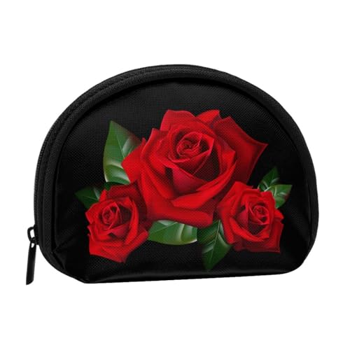 Lovely Strawberry Damen Mini-Münzgeldbörse Geldbörse mit Reißverschluss für den täglichen Gebrauch und Geschenke, Gothic Rose, Einheitsgröße, Münztasche von Apbdffjnf