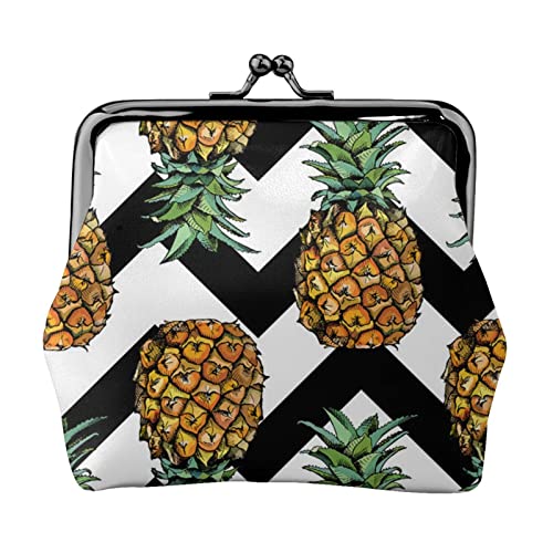 Mini-Geldbörse für Damen, Leder, für den täglichen Gebrauch und als Geschenk, Sommer Ananas, Einheitsgröße, Münztasche von Apbdffjnf