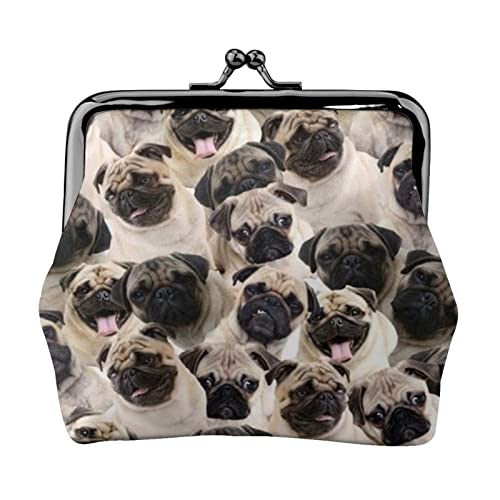 Mini-Geldbörse für Damen, Leder, für den täglichen Gebrauch und als Geschenk, hund, Einheitsgröße, Münztasche von Apbdffjnf