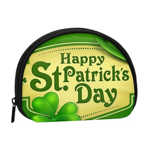 Mini-Geldbörse für Damen, mit Reißverschluss, für den täglichen Gebrauch und als Geschenk, Happy St. Patrick's Day, Einheitsgröße, Münztasche von Apbdffjnf