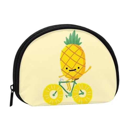 Pineapple Bike Mini-Geldbörse für Damen, mit Reißverschluss, für den täglichen Gebrauch und als Geschenk von Apbdffjnf