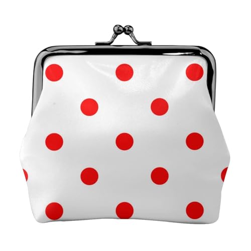 Polka Dot Damen Mini Münzbörse Leder Geldbörse Tasche für den täglichen Gebrauch und Geschenke von Apbdffjnf