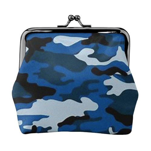 Purple Butterfly Damen Mini Münzbörse Leder Geldbörse Tasche für den täglichen Gebrauch und Geschenke, blau camouflage, Einheitsgröße, Münztasche von Apbdffjnf