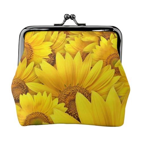 Sunflowers Damen Mini Münzbörse Leder Geldbörse Tasche für den täglichen Gebrauch und Geschenke von Apbdffjnf