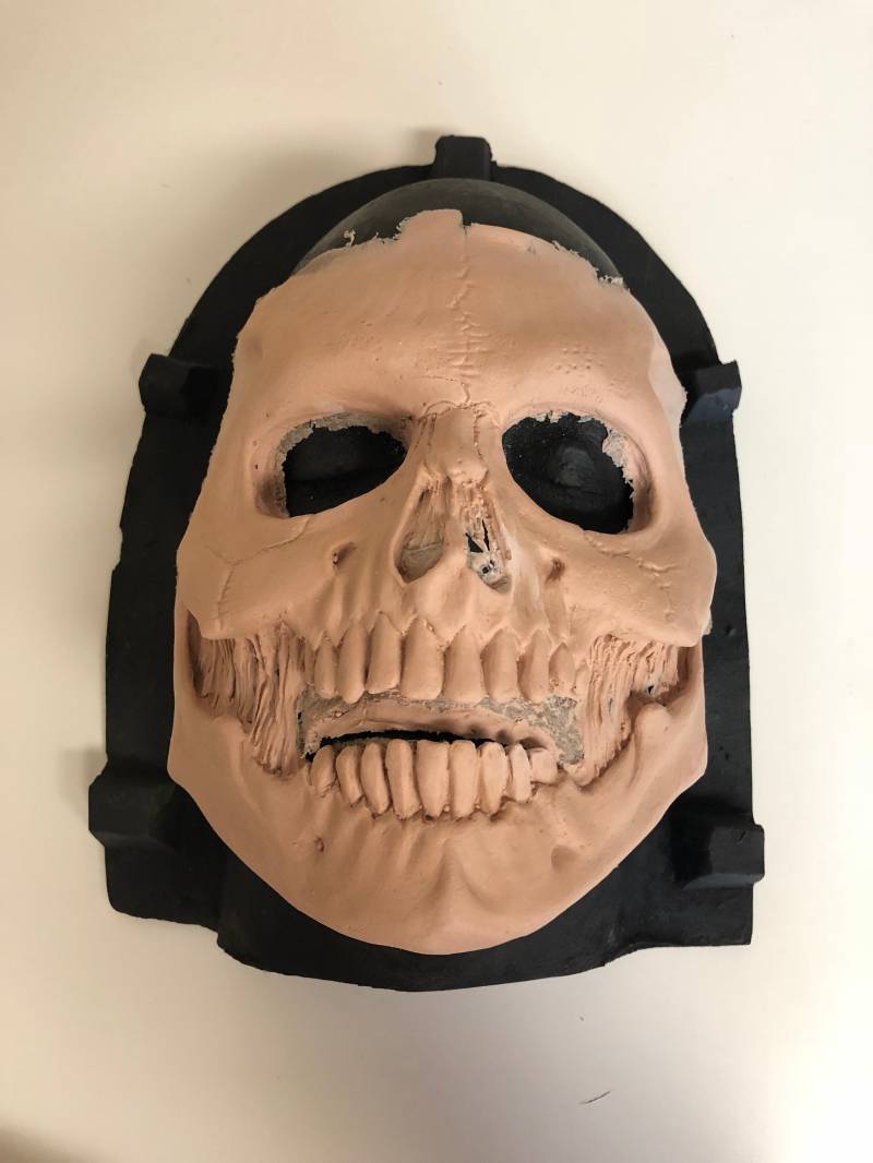 Halloween - Schaumlatex Totenkopf Gesichtsprothetik von ApeShark