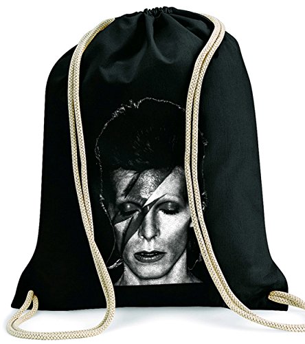 David Bowie/Turnbeutel Gymsac/SCHWARZ Black von ApeWear