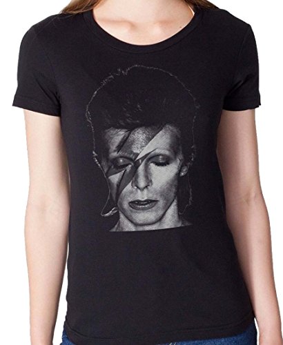 David Bowie Aladdin/T-Shirt/Damen Women/SCHWARZ Black (M) von ApeWear