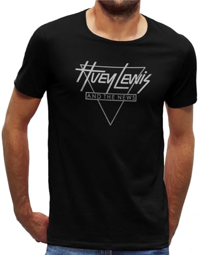 Huey Lewis and The News/T-Shirt/Herren Men/SCHWARZ Black (DE/NL/SE/PL, Alphanumerisch, XL, Regular, Regular, Schwarz) von ApeWear