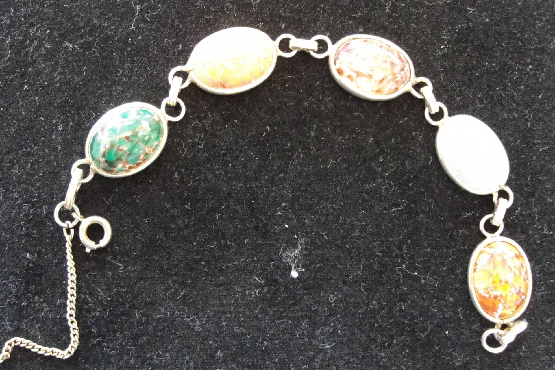 Vintage Gold Kette Glieder Skarabäus Armband von Apeekinthepast