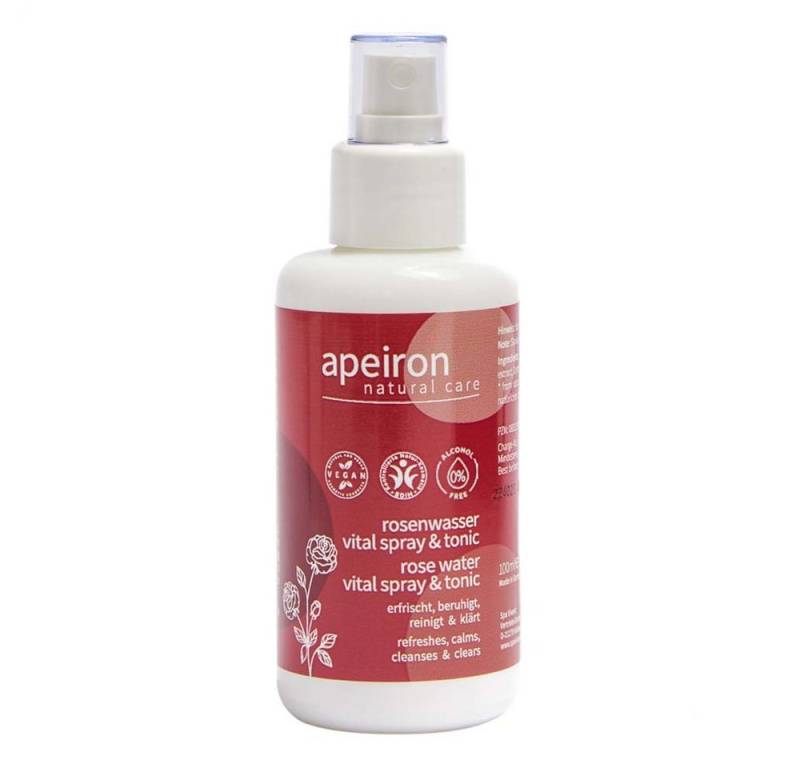 Apeiron Gesichtswasser Rosenwasser Vital Spray & Tonic 100ml von Apeiron