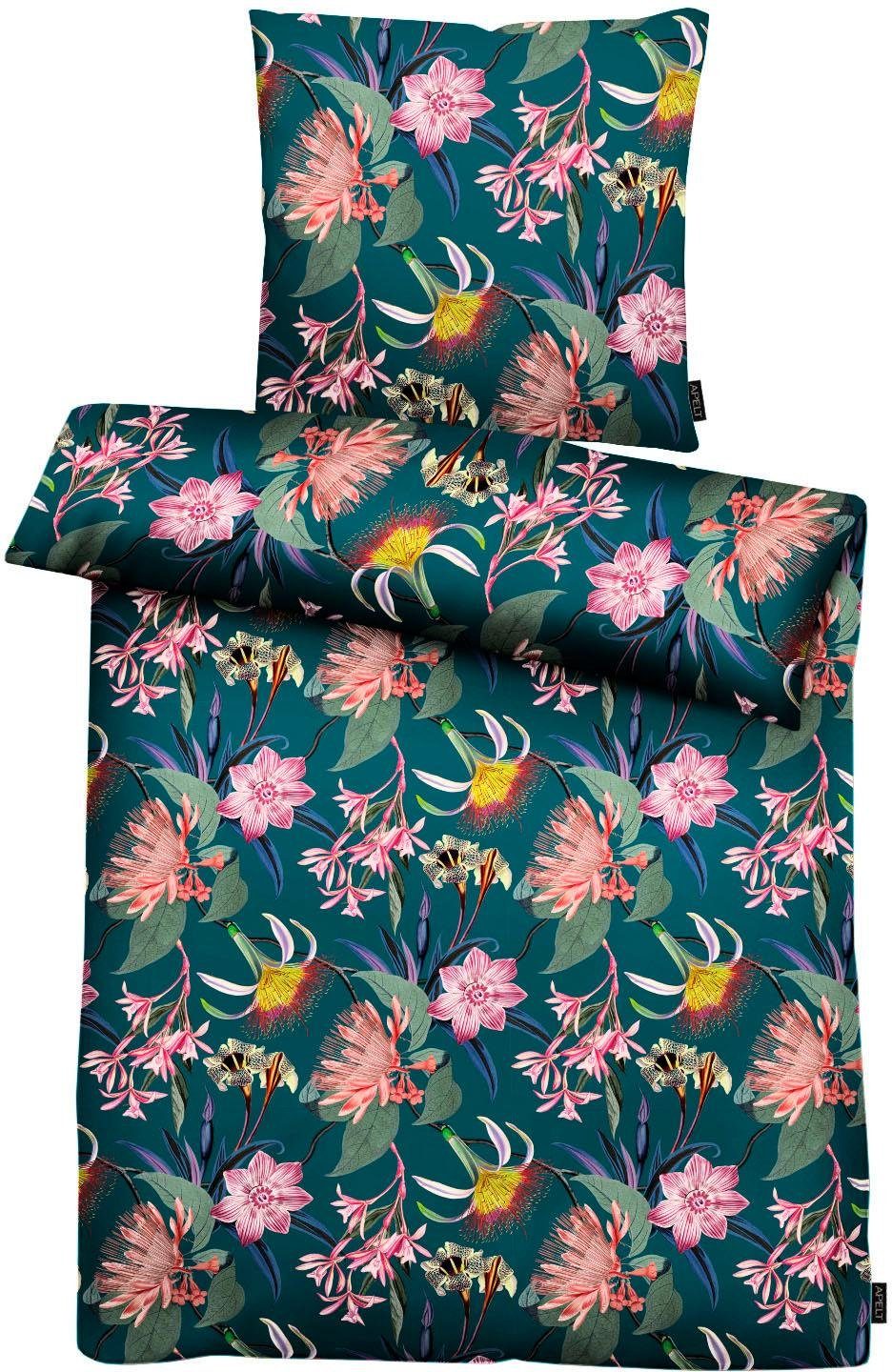 APELT Bettwäsche "Chiara" 2 Stk. tlg. Blumige Träume, GOTS zertifiziert - aus Baumwolle von Apelt