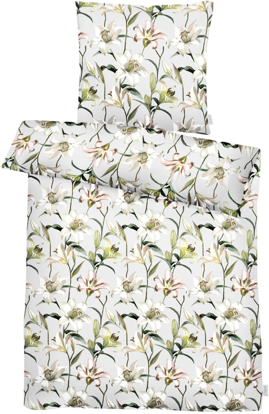 APELT Bettwäsche "Lilia GOTS" 2 Stk. tlg. Königs-Lilienblüten von Apelt