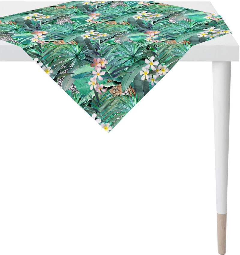 APELT Mitteldecke "6852 SUMMERTIME, Sommerdeko, Sommer" mit tropischem Motiv, Digitaldruck von Apelt