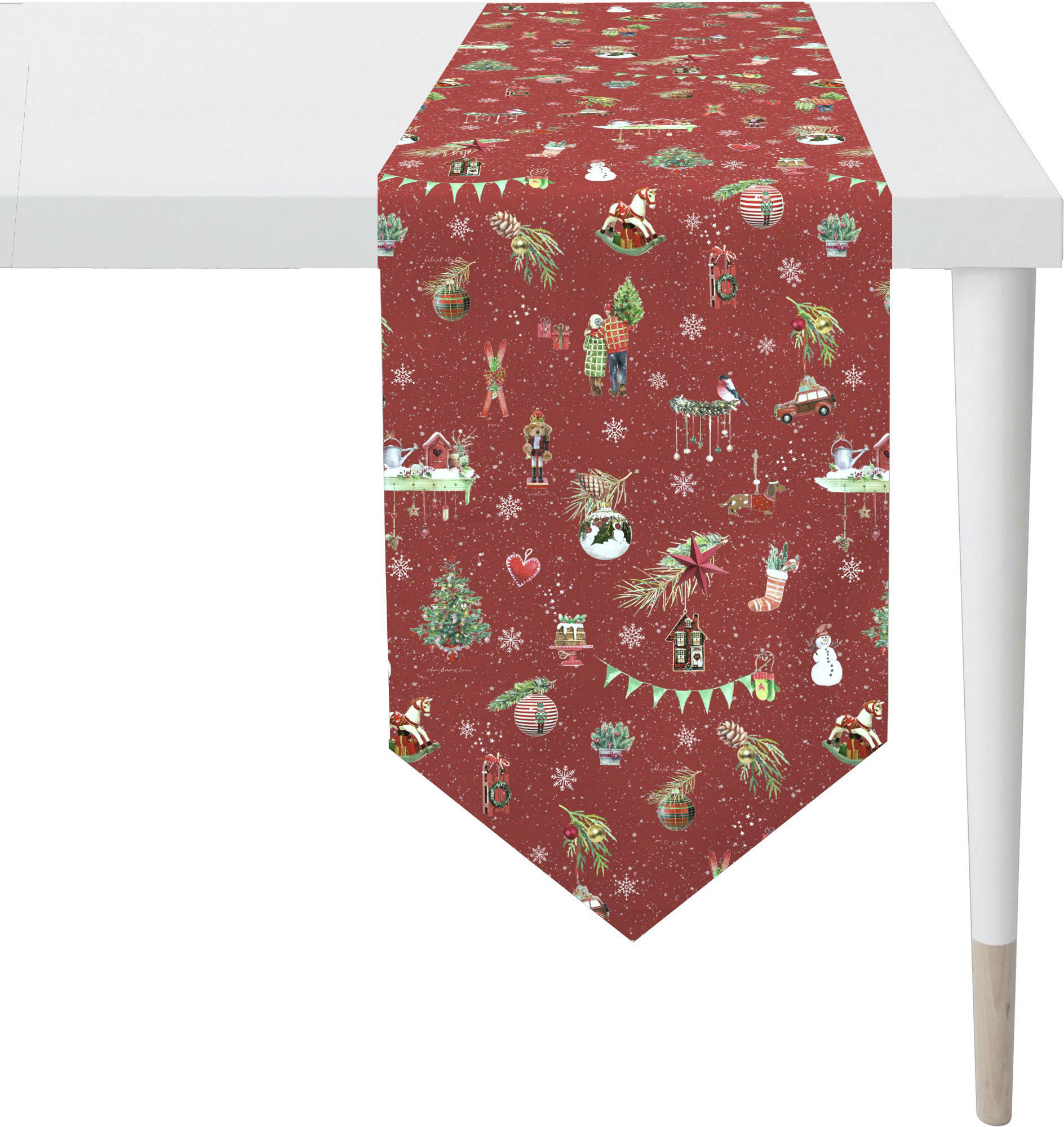 APELT Tischband "6200 WINTERWELT, Weihnachtsdeko, Weihnachten", (1 St.), Digitaldruck von Apelt