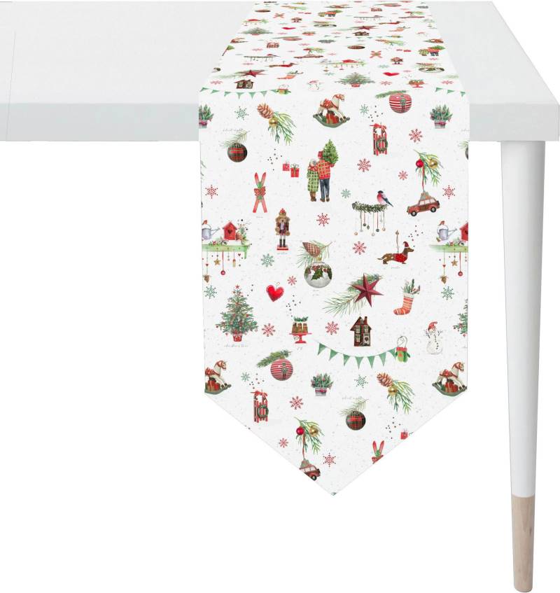 APELT Tischband "6200 WINTERWELT, Weihnachtsdeko, Weihnachten" Digitaldruck von Apelt