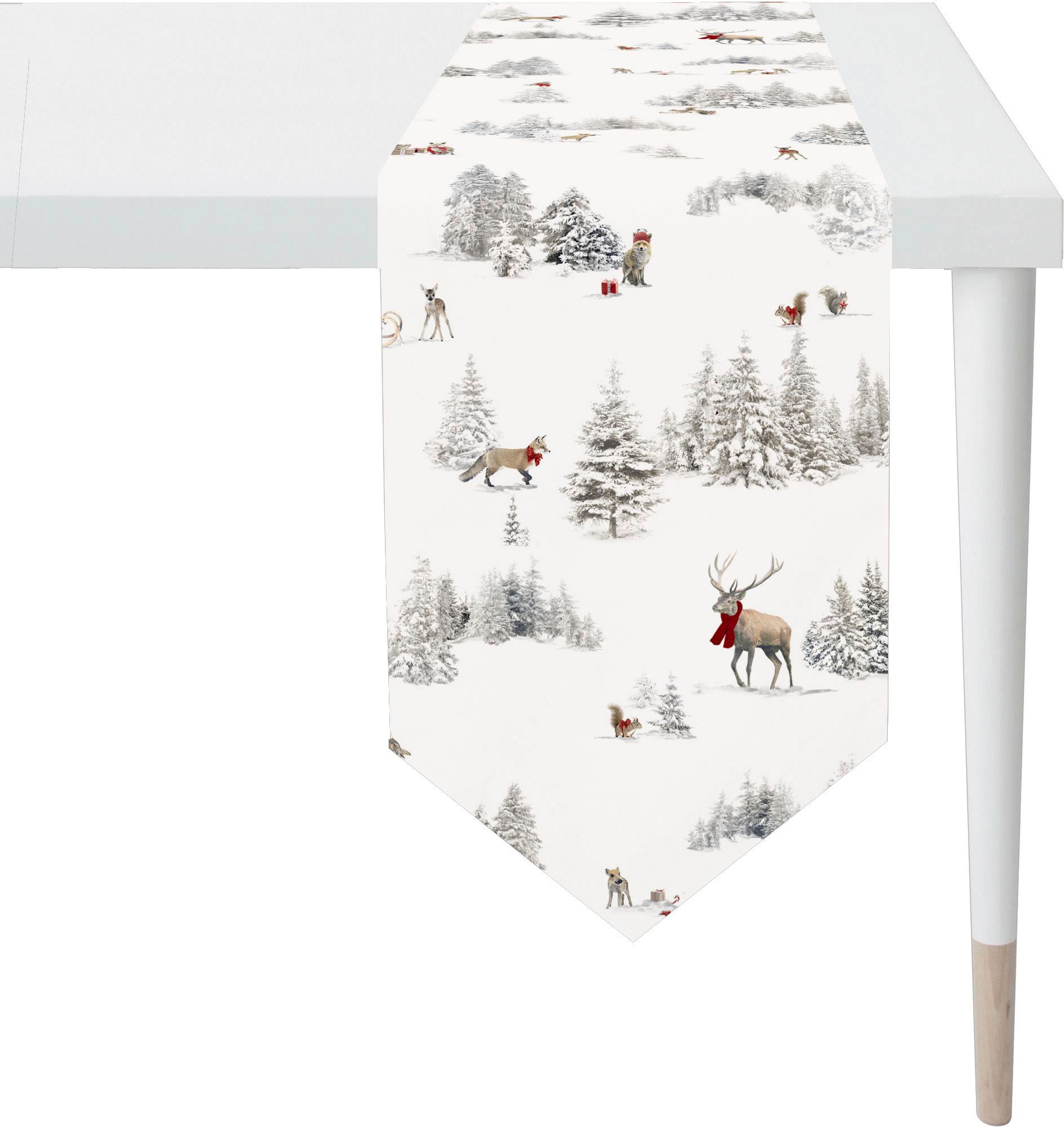 APELT Tischband "6201 WINTERWELT, Weihnachtsdeko, Weihnachten", (1 St.) von Apelt