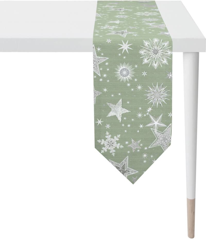 APELT Tischband "9602 CHRISTMAS ELEGANCE, Weihnachtsdeko, Weihnachten" Lurex-Jacquardgewebe von Apelt