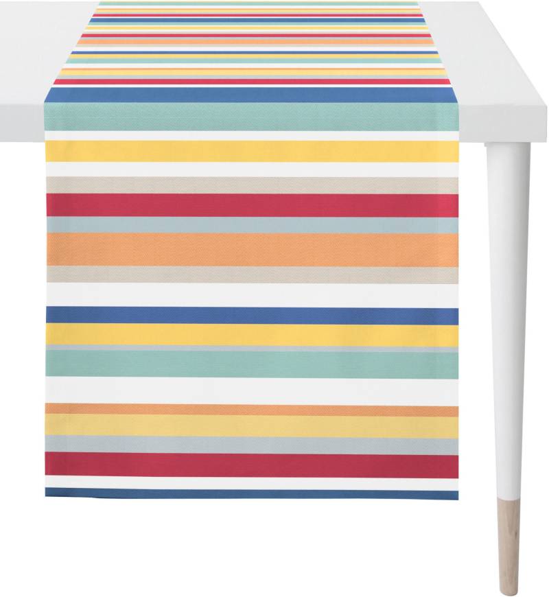 APELT Tischläufer "3901 OUTDOOR, Sommerdeko, Sommer" Digitaldruck, in Streifenoptik von Apelt