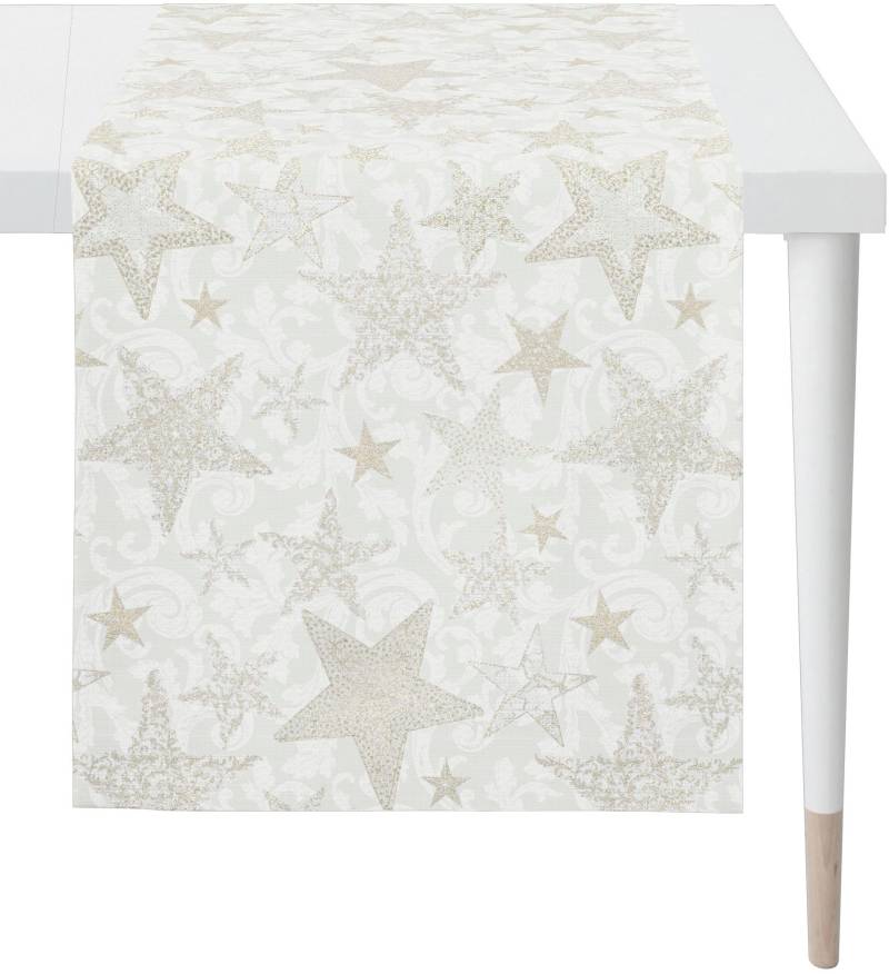 APELT Tischläufer "4711 CHRISTMAS GLAM, Weihnachtsdeko, Weihnachten" Lurex-Jacquardgewebe von Apelt