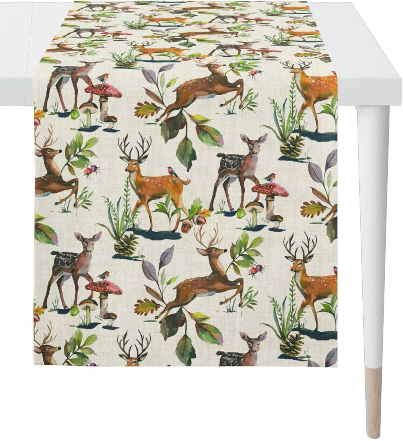 APELT Tischläufer "5883 CHALET STYLE, Weihnachten, Winter, Herbstdeko" Digitaldruck von Apelt