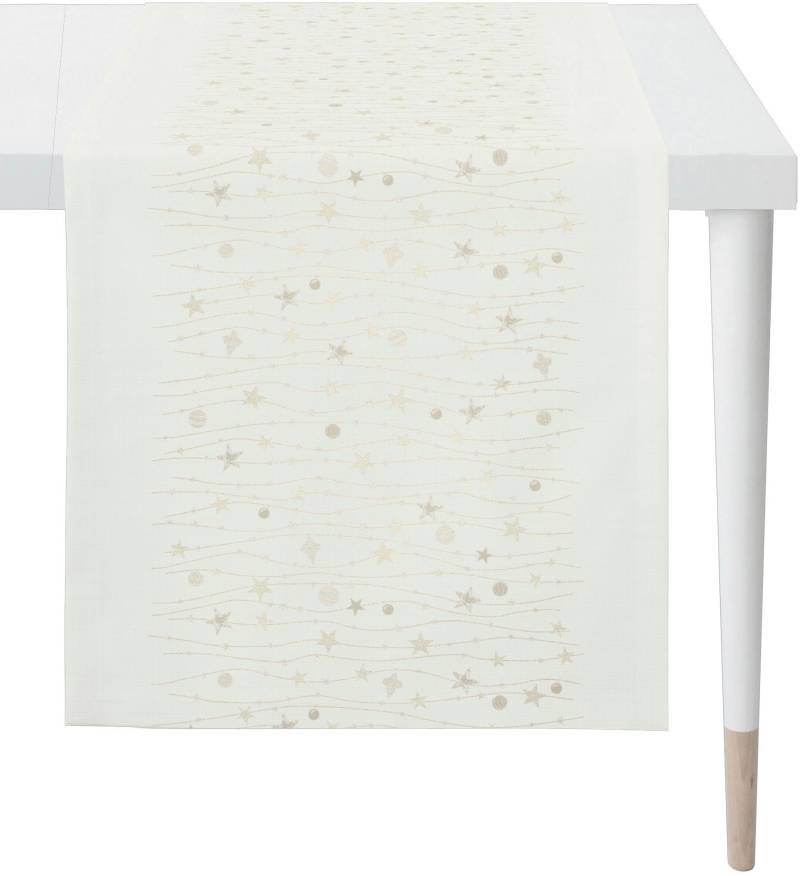 APELT Tischläufer "6301 CHRISTMAS GLAM, Weihnachtsdeko, Weihnachten" Lurex-Jacquardgewebe von Apelt