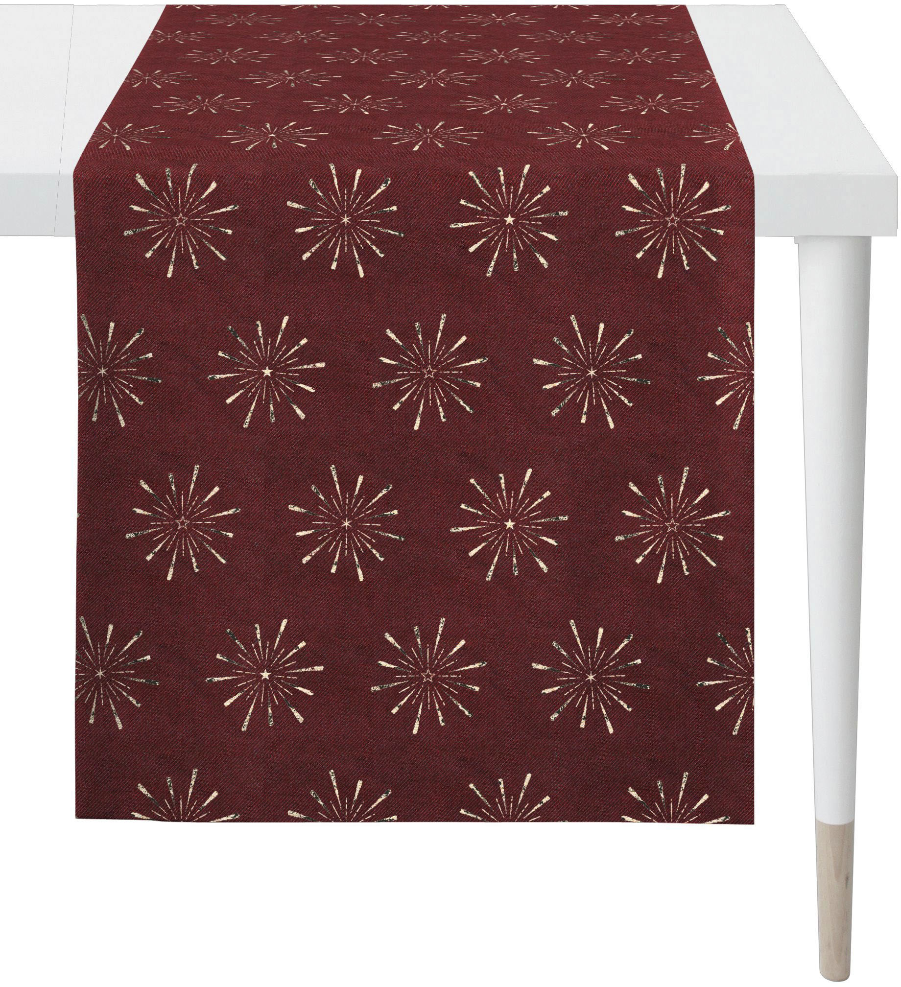 APELT Tischläufer "6302 CHRISTMAS GLAM, Weihnachtsdeko, Weihnachten" Lurex-Jacquardgewebe von Apelt