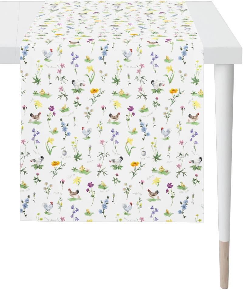APELT Tischläufer "6412 HAPPY EASTER, Osterdeko, Ostern" Digitaldruck, mit Ostermotiv von Apelt