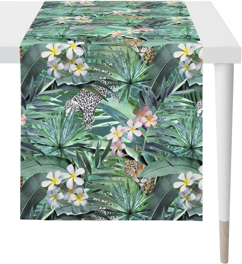 APELT Tischläufer "6852 SUMMERTIME, Sommerdeko, Sommer" mit tropischem Motiv, Digitaldruck von Apelt